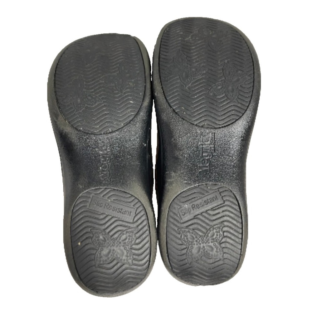 ALEGRIA Raina Rain Boots LEOPARD PRINT Side Zipper SLIP RESISTANT Sole 38/8-8.5 - Picture 7 of 9